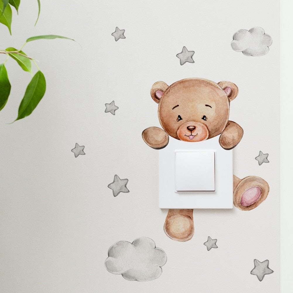 Stickybear™ - Sticker ourson décoratif | Chambre d'enfants - Le monde du bébé