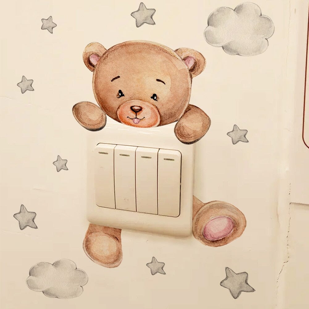 Stickybear™ - Sticker ourson décoratif | Chambre d'enfants - Le monde du bébé