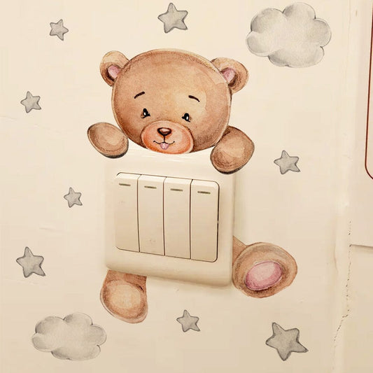 Stickybear™ - Sticker ourson décoratif | Chambre d'enfants - Le monde du bébé