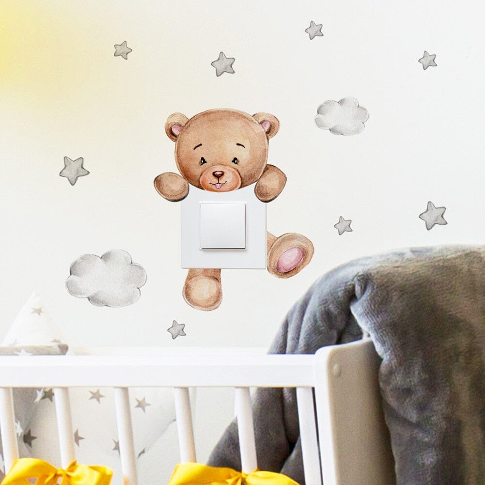 Stickybear™ - Sticker ourson décoratif | Chambre d'enfants - Le monde du bébé