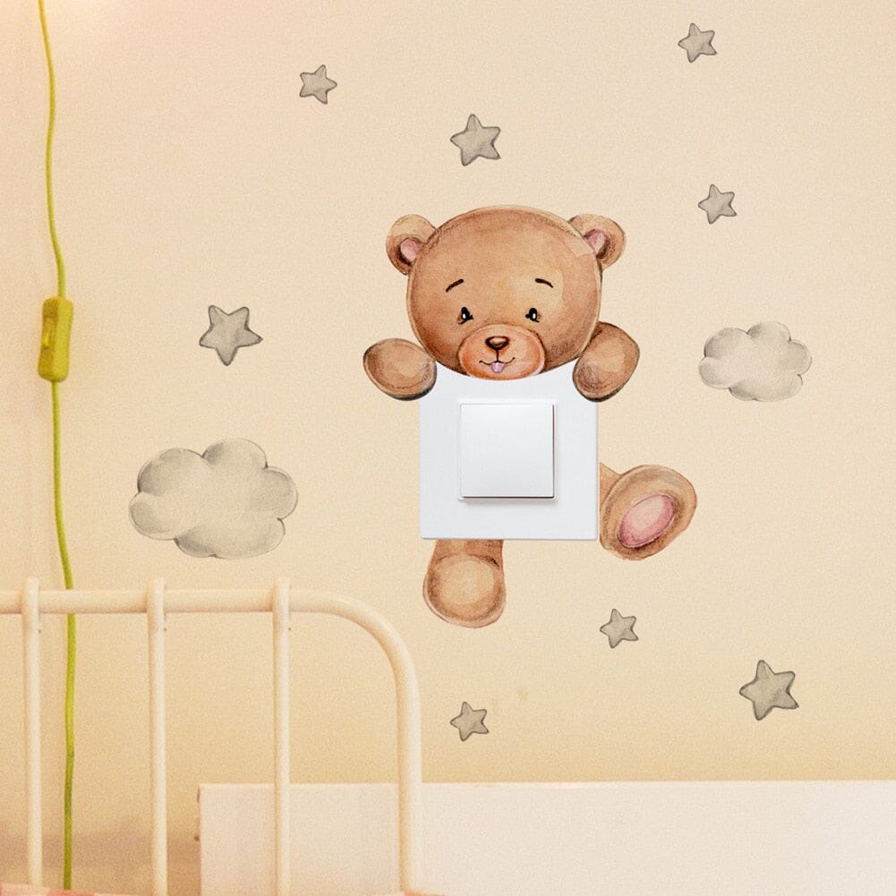 Stickybear™ - Sticker ourson décoratif | Chambre d'enfants - Le monde du bébé