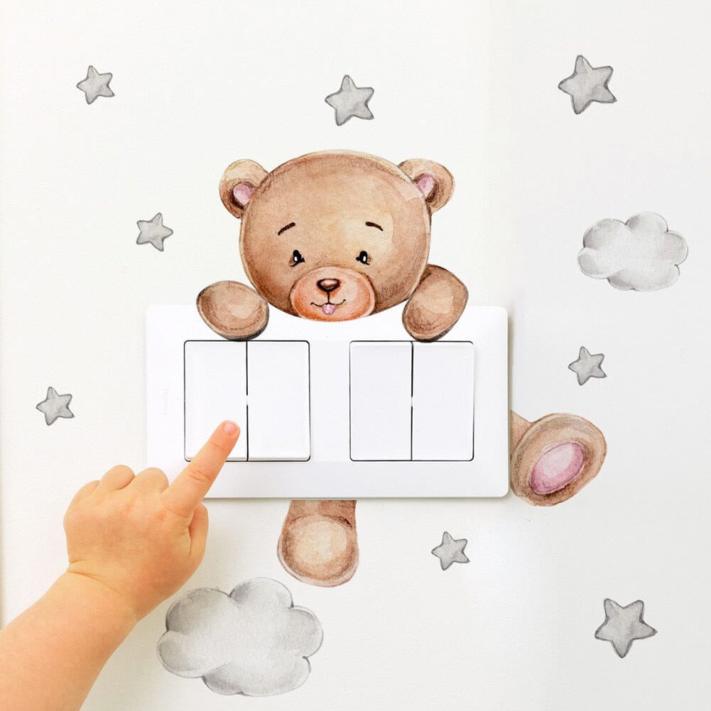 Stickybear™ - Sticker ourson décoratif | Chambre d'enfants - Le monde du bébé